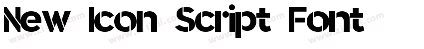 New Icon Script Font字体转换